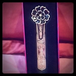 Ornate metal bookmark